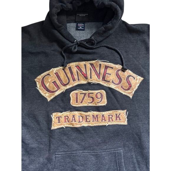 Guinness 1759 Trademark Gray Hoodie Pullover Sweatshirt Men’s XL Unisex - Picture 9 of 16